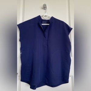 Figs Women's Navy Rafaela Scrub Top - Small